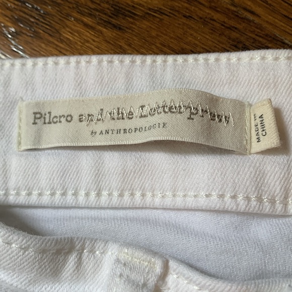 Pilcro Anthropologie White Denim Shorts - Picture 3 of 5